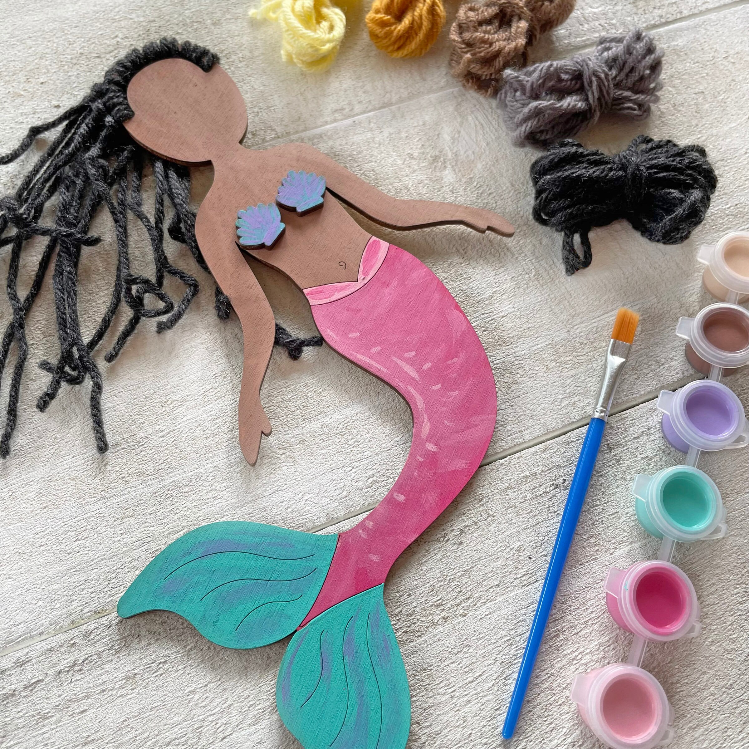 Mermaid Self-portrait - Yarn Craft Kit - WhiskerWorks