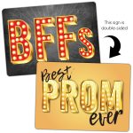 Prom Mix Plastic photo booth signs