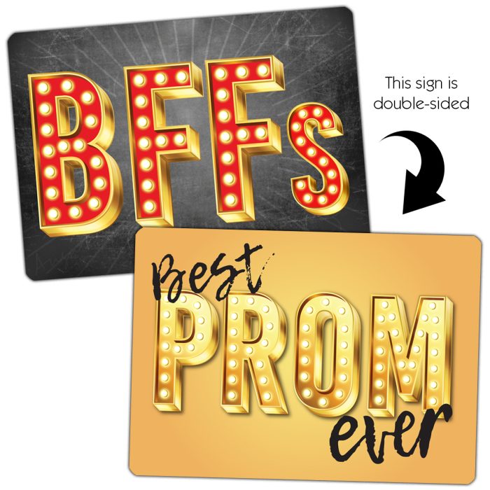 Prom Mix Plastic photo booth signs