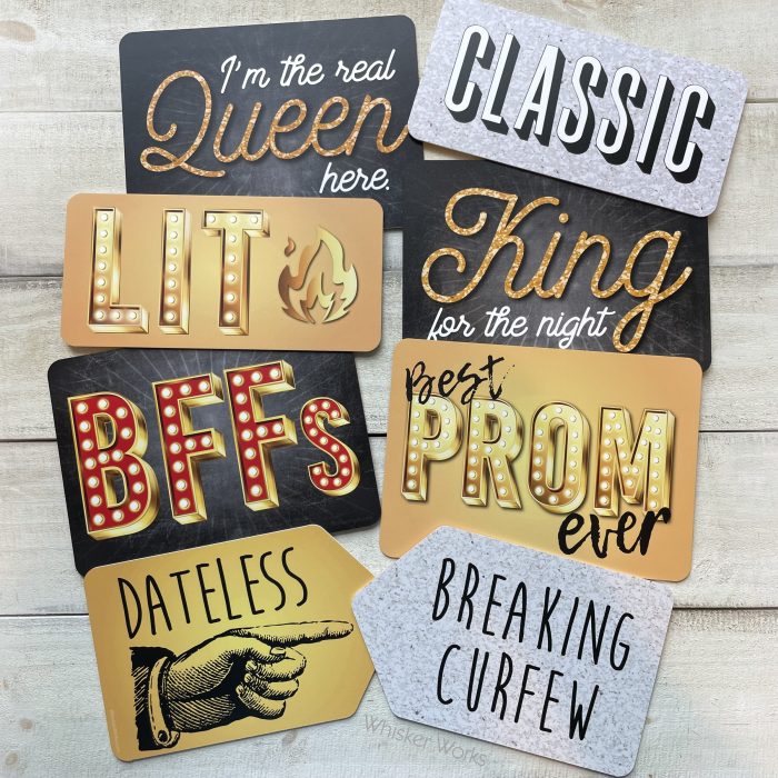 Prom Mix Plastic photo booth signs