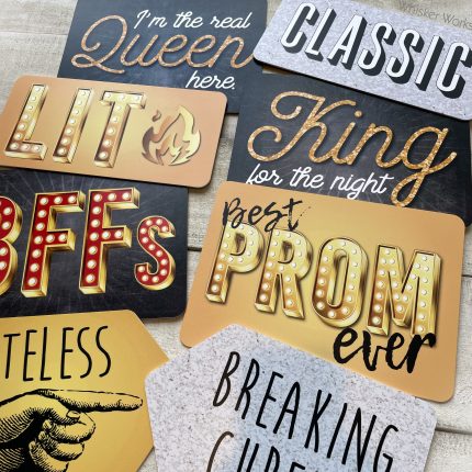 Prom Mix Plastic photo booth signs