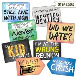 High School College Reunion Plastic Photo Booth Signs