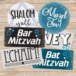 Bar Bat Mitzvah Plastic photo booth signs