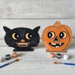 Vintage Pumpkin and Cat