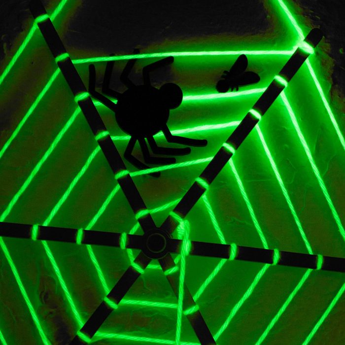Glowing Spiderweb Halloween craft kit