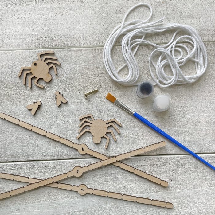 Glowing Spiderweb Halloween craft kit