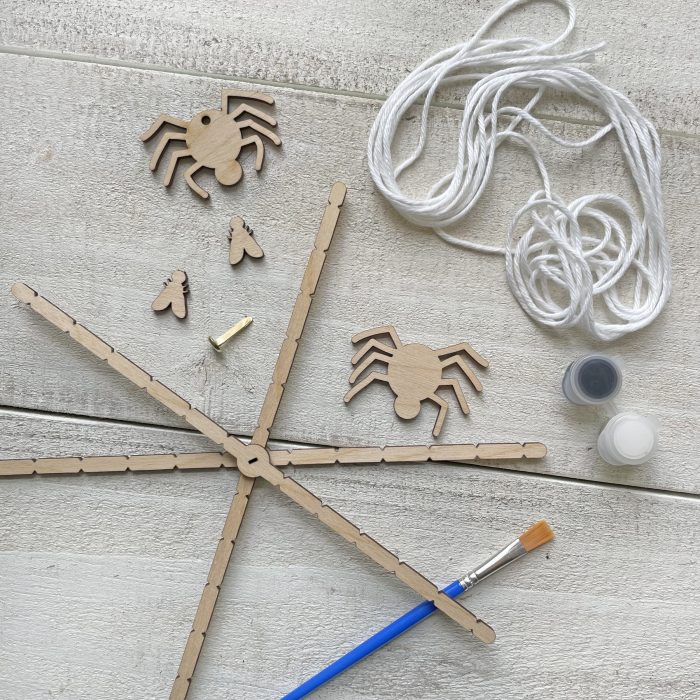 Glowing Spiderweb Halloween craft kit