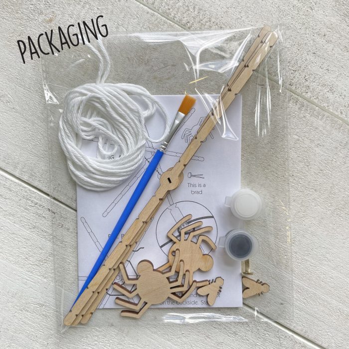 Glowing Spiderweb Halloween craft kit