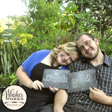Thank you engagement photo props