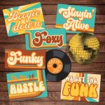1970s Disco Party Mix - Set of 4 Photo Booth Signs