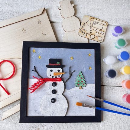 Snowman Square Paint Craft Kit